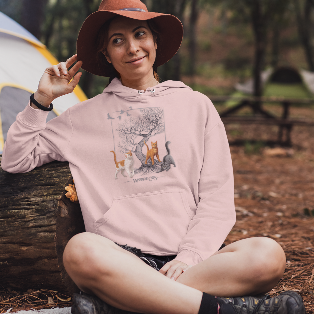Warrior Cats Tree Adult Unisex Hoodie – Firestar / Brightheart / Graystripe