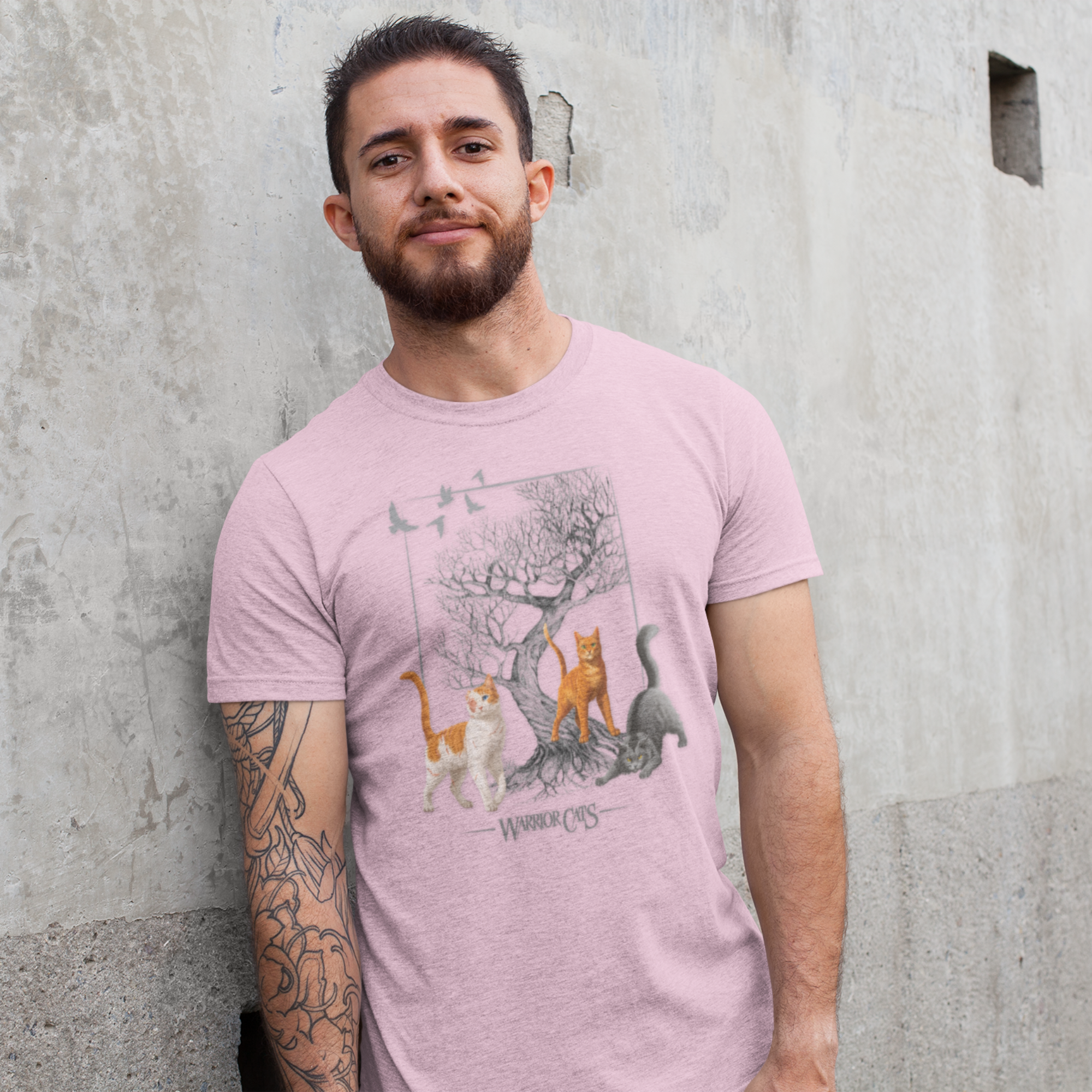 Warrior Cats Tree Adult Unisex T-Shirt – Firestar / Brightheart / Graystripe