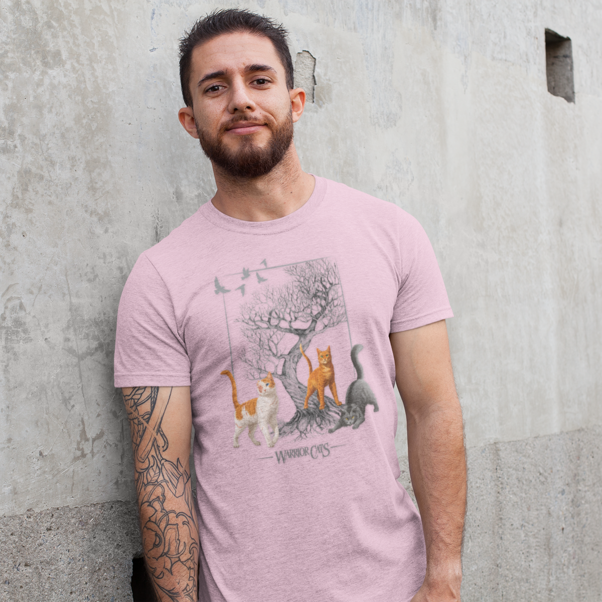 Warrior Cats Tree Adult Unisex T-Shirt – Firestar / Brightheart / Graystripe