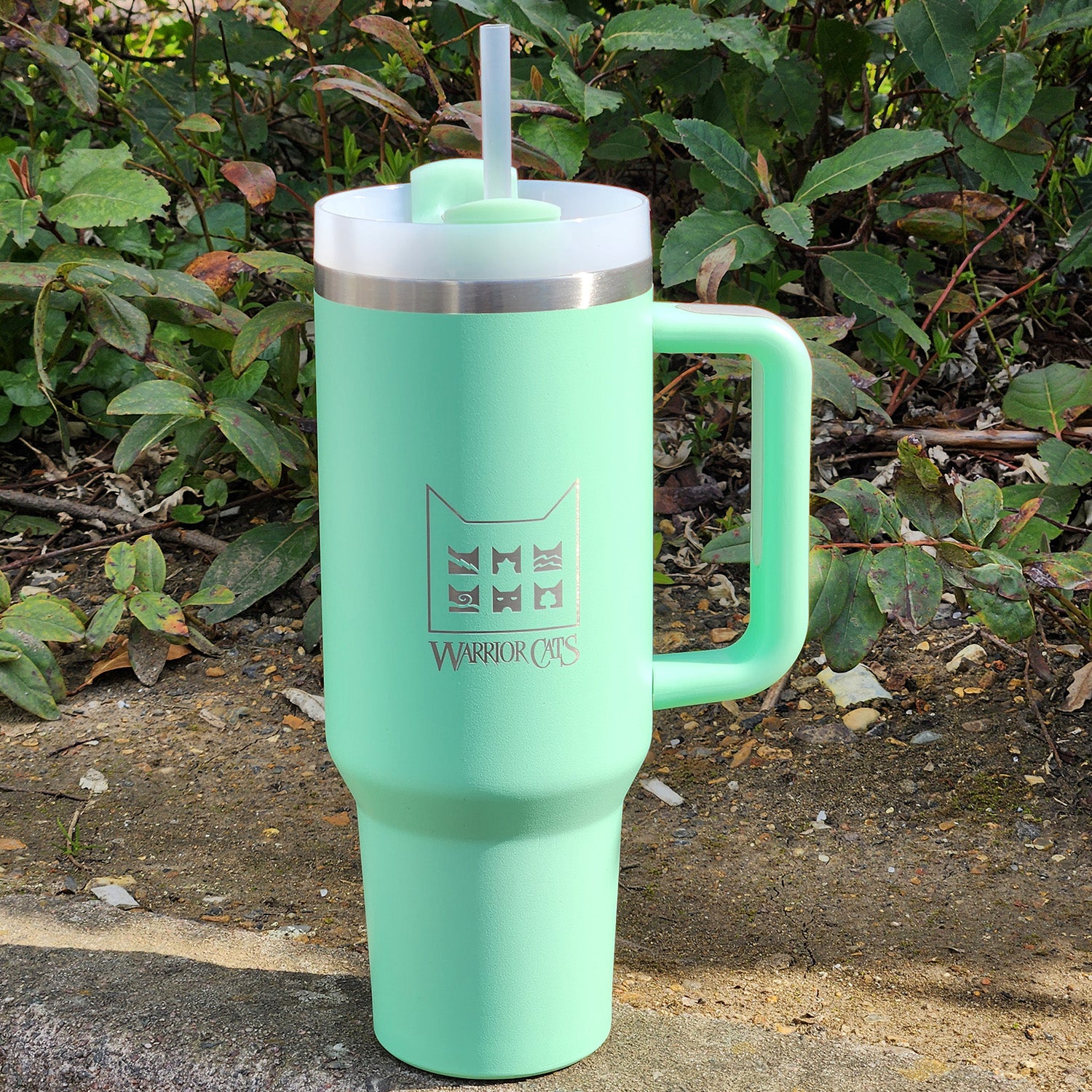 Warrior Cats Giant Travel Mug with Straw