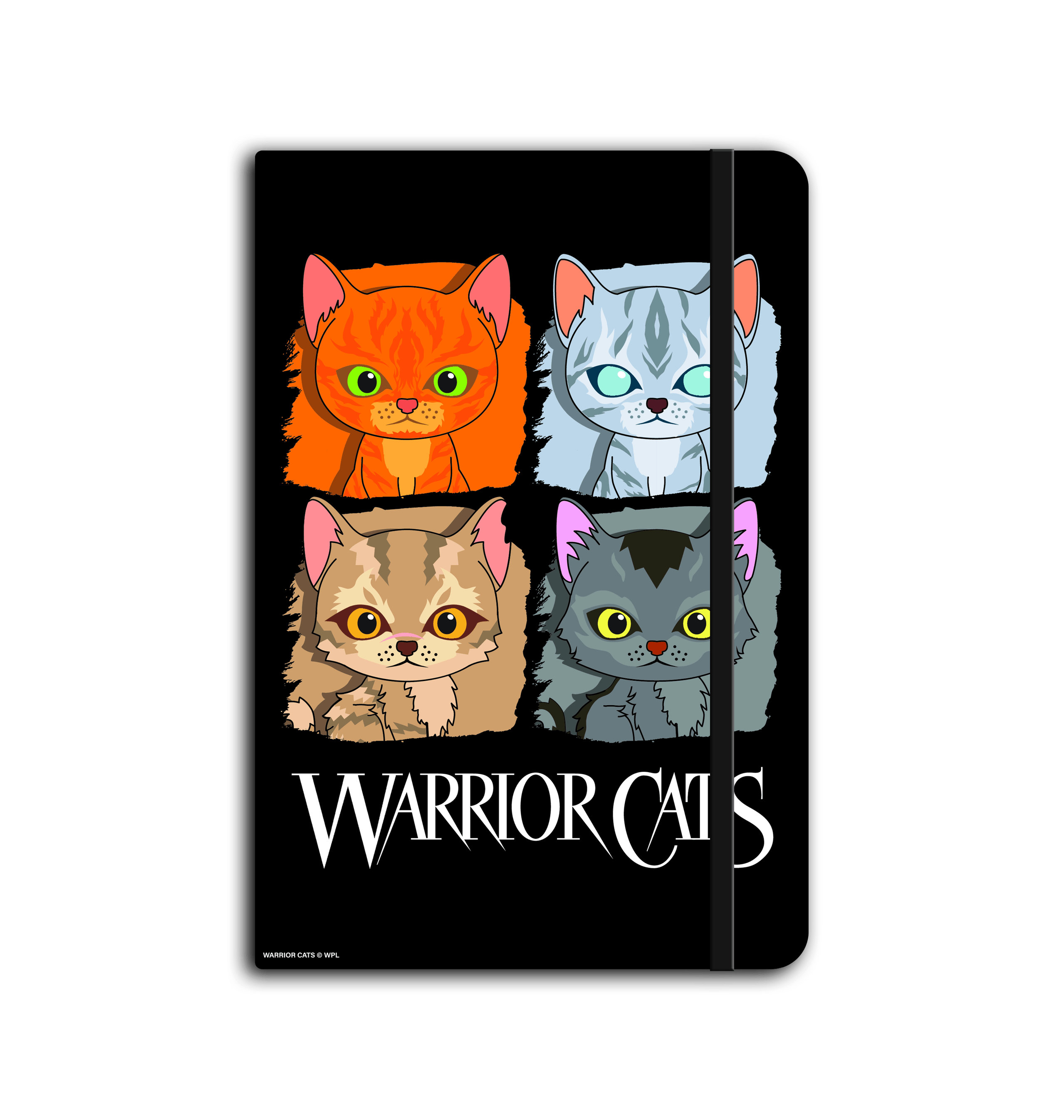 Black Warrior Cats - Four Cats - A5 Notebook