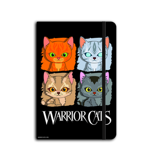 Black Warrior Cats - Four Cats - A5 Notebook