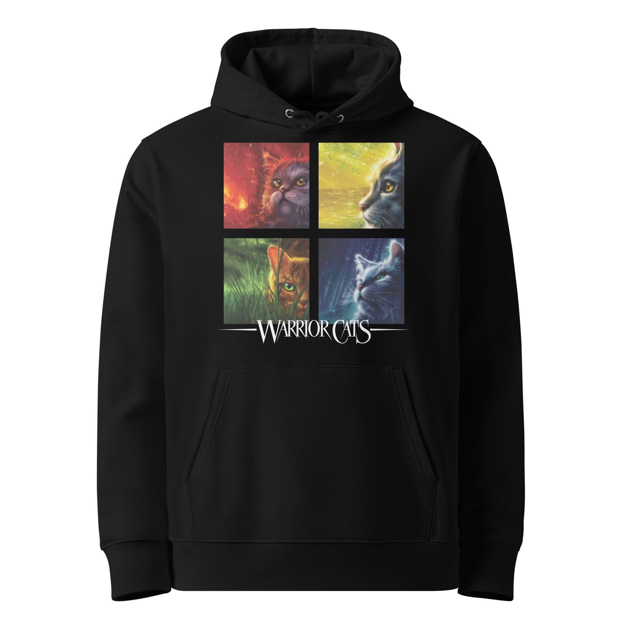 Warrior Cats - Book Cover Design - Adult Unisex Eco Hoodie