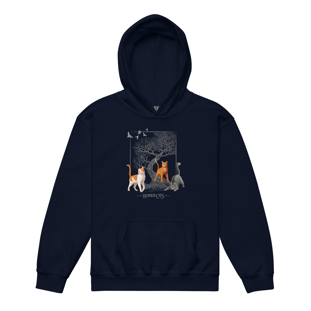 Warrior Cats Tree Youth Unisex Hoodie  – Firestar / Brightheart / Graystripe
