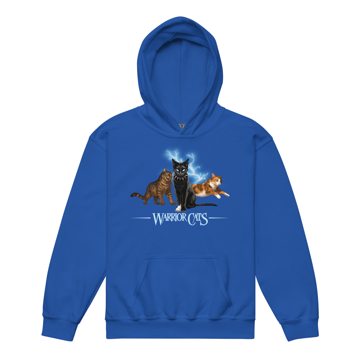 Warrior Cats Lightening Youth Unisex Hoodie  – Scourge / Tigerstar / Tawnypelt