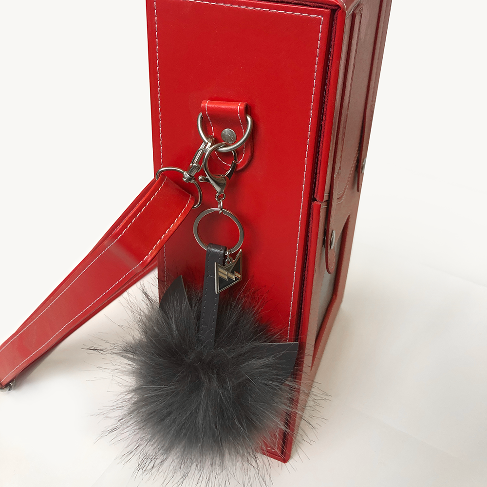 ThunderClan Graystripe fur bag charm