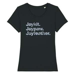 Character Names - Jayfeather - Adult Ladies T-Shirt