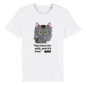 Out here it's wild - Graystripe - Youth Unisex T-Shirt