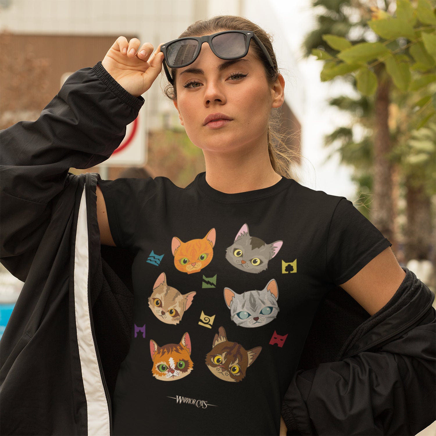 Warrior Cats Minis Scatter - Adult Ladies T-Shirt
