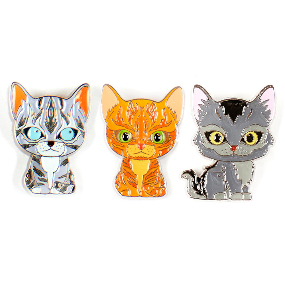 Jayfeather, Firestar & Graystripe -  Enamel Pins (Bundle of 3)